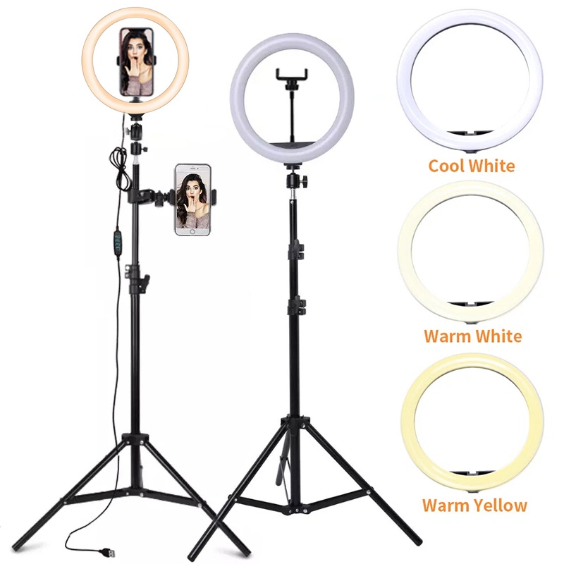 Lighting Gallery - 6/10/12 Inch LED Selfie Ringlicht Dimbaar