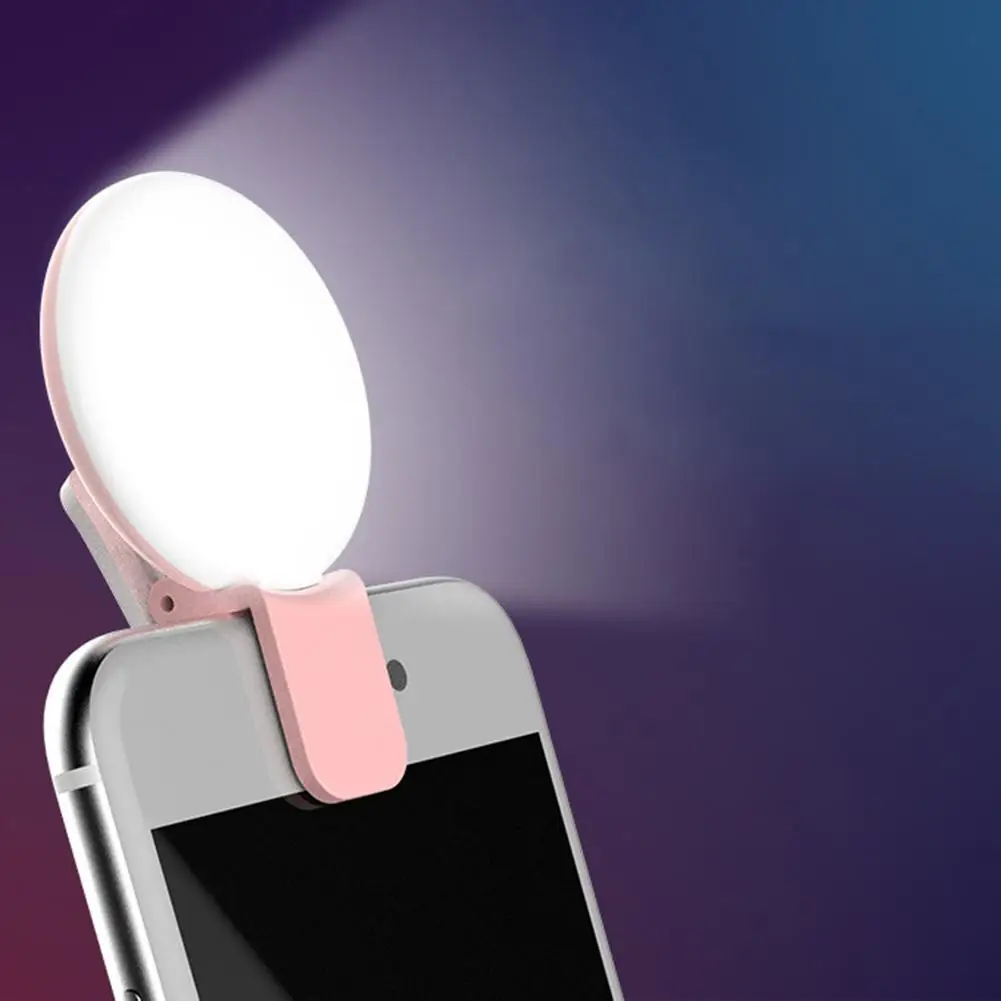 Lighting Gallery - Mobiele telefoon LED Selfie Ringlicht Draagbaar