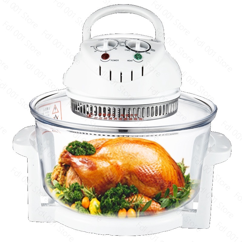 Lighting Visual - Glazen Airfryer Lichtgolfoven Huishoudelijke visuele frituurmachine