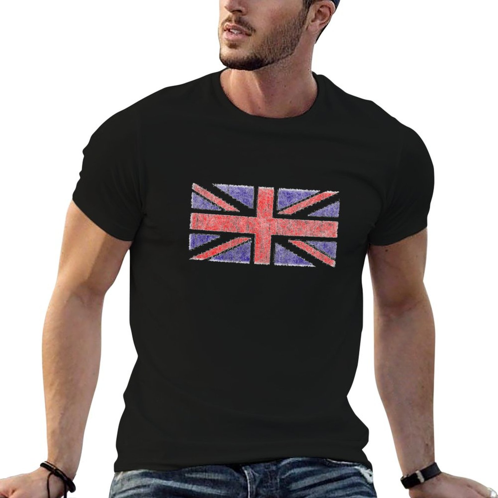 Union Lighting & Decor Collabs - Vintage UK Union Jack Flag T-shirt
