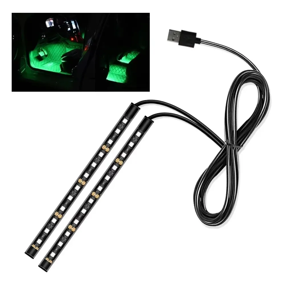 Decor Lighting Solution - Nachtelijke rijdecoratie Zwarte transparante interieurverlichtingsstrip Laag