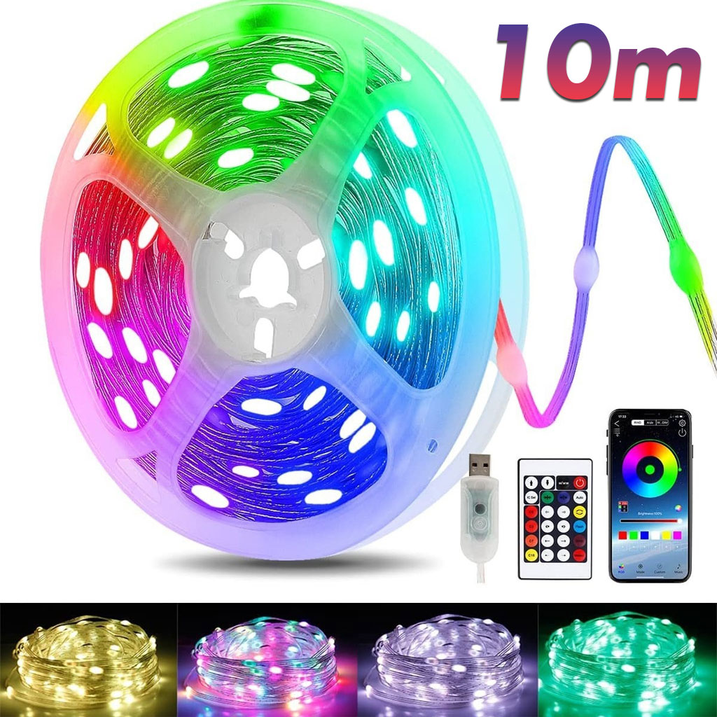 Decor Lighting Address - Bluetooth LED-lichtslingers USB 5V Dreamcolor RGBIC