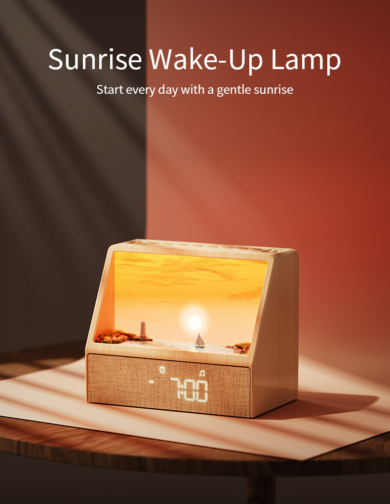 Decor Lighting Table Lamps - Sterrenprojector zonsonderganglamp, draagbare nachtkastlamp, sfeerverlichting, origineel