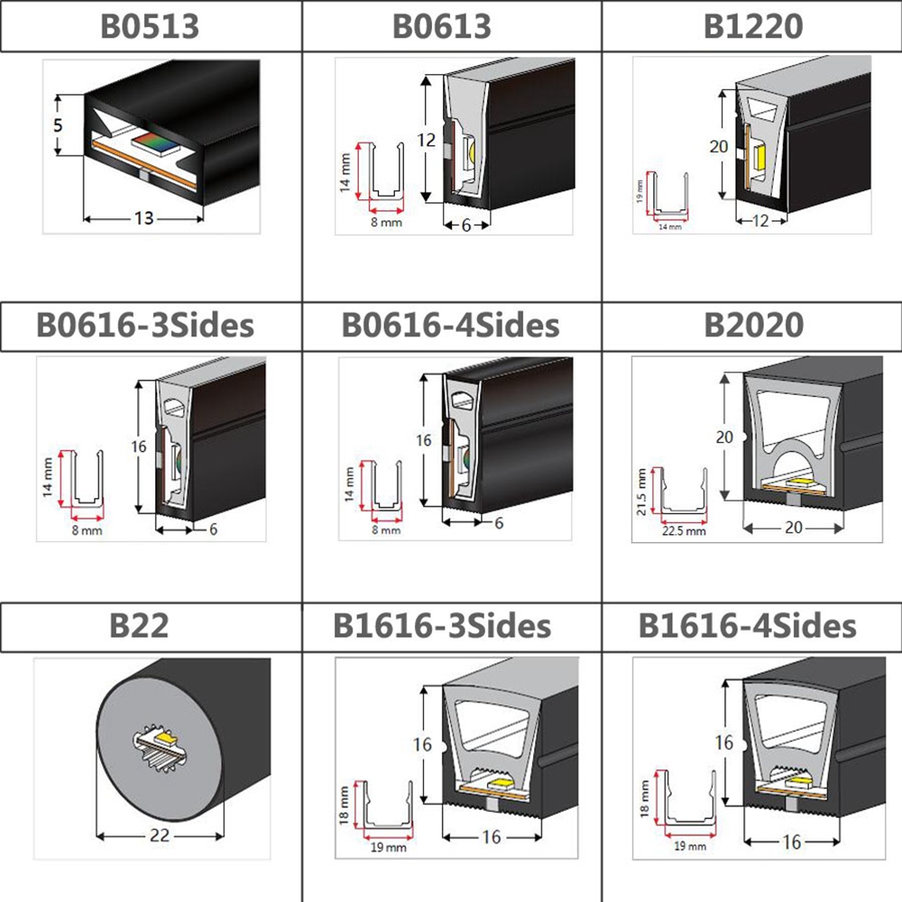 Zwart Siliconen Neon LED Buis  - Lighting Decor And More recensie en prijs