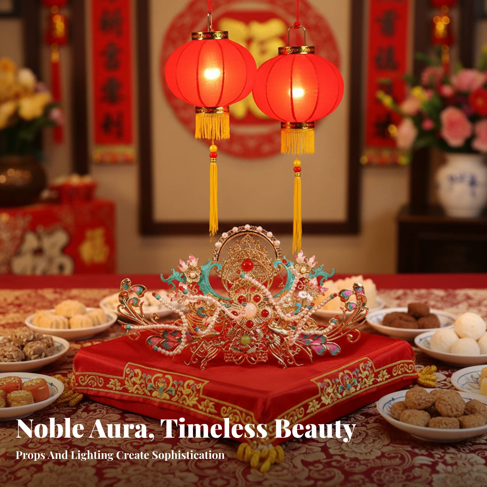 Traditionele Chinese haarkroon - Elegant Decor & Lighting Llc recensie en prijs