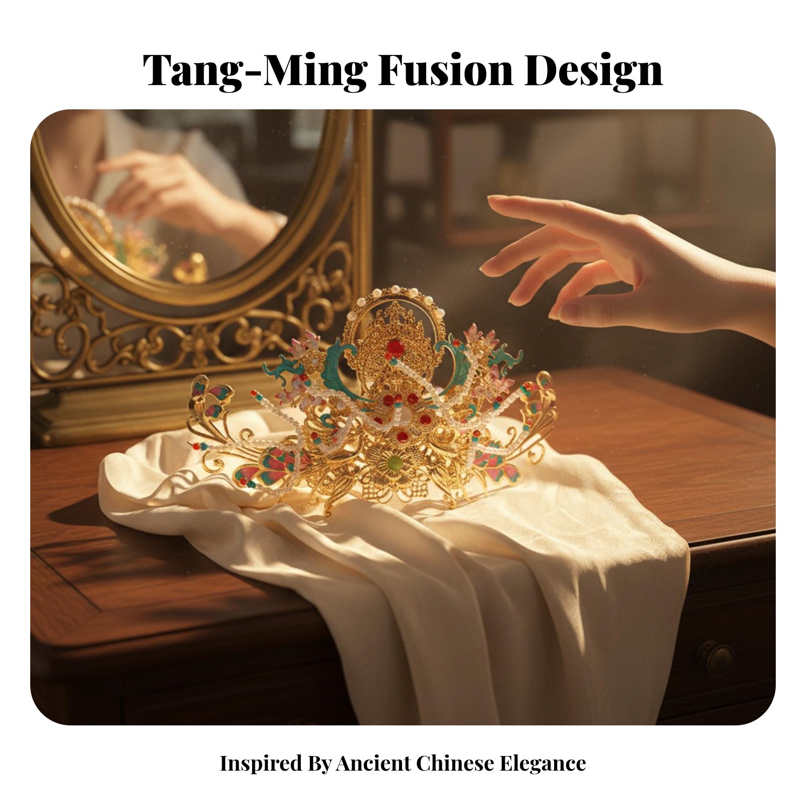 Traditionele Chinese haarkroon - Elegant Decor & Lighting Llc recensie en prijs