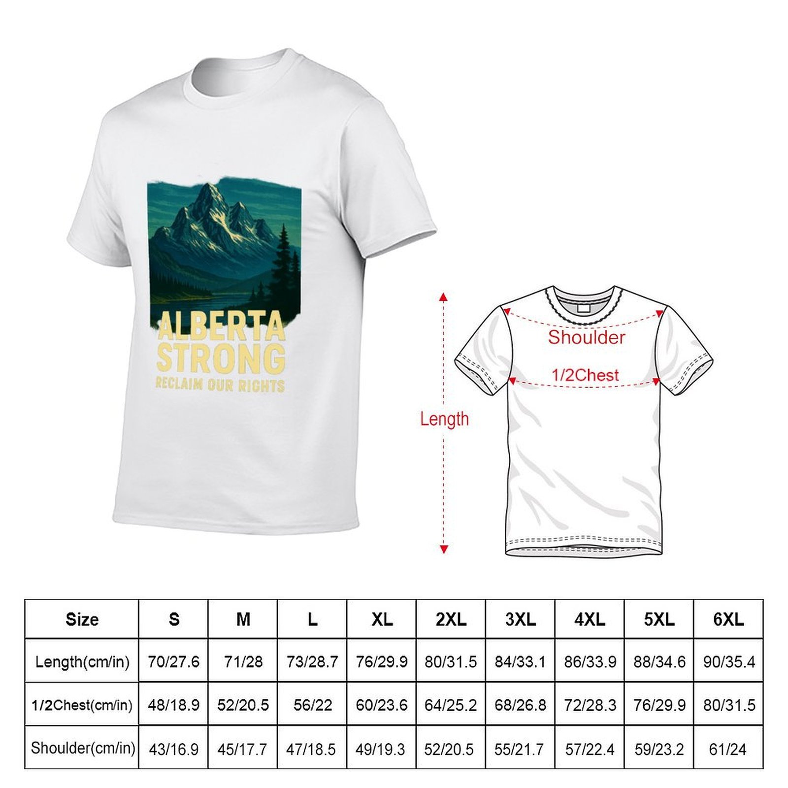 Alberta Strong T-shirt Casual  - Alberta Lighting & Decor Edmonton Ab recensie en prijs