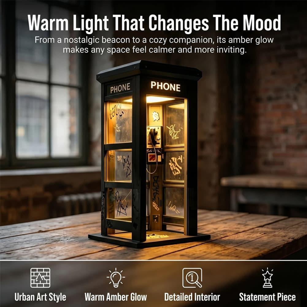 Retro Graffiti Telefooncel Taf - Decor Lighting Table Lamps recensie en prijs