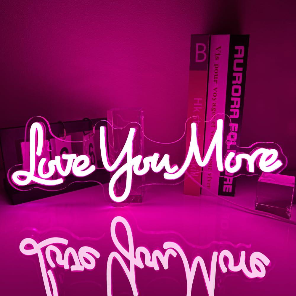 Love You More Neon Sign USB di - Lighting Decor And More recensie en prijs
