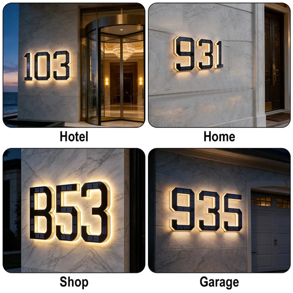 Waterdicht zonne-huisnummerlic - Decor Lighting Address recensie en prijs