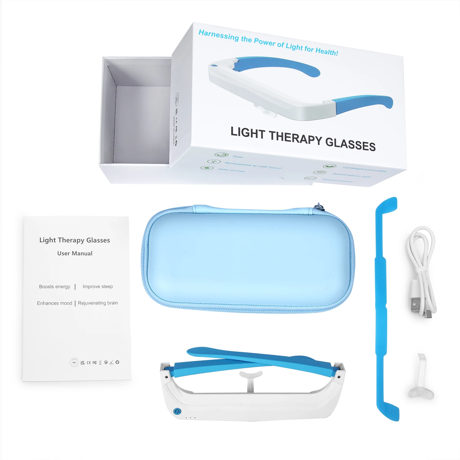 SAD Lichttherapie Bril Rood Bl - Lighting Visual recensie en prijs