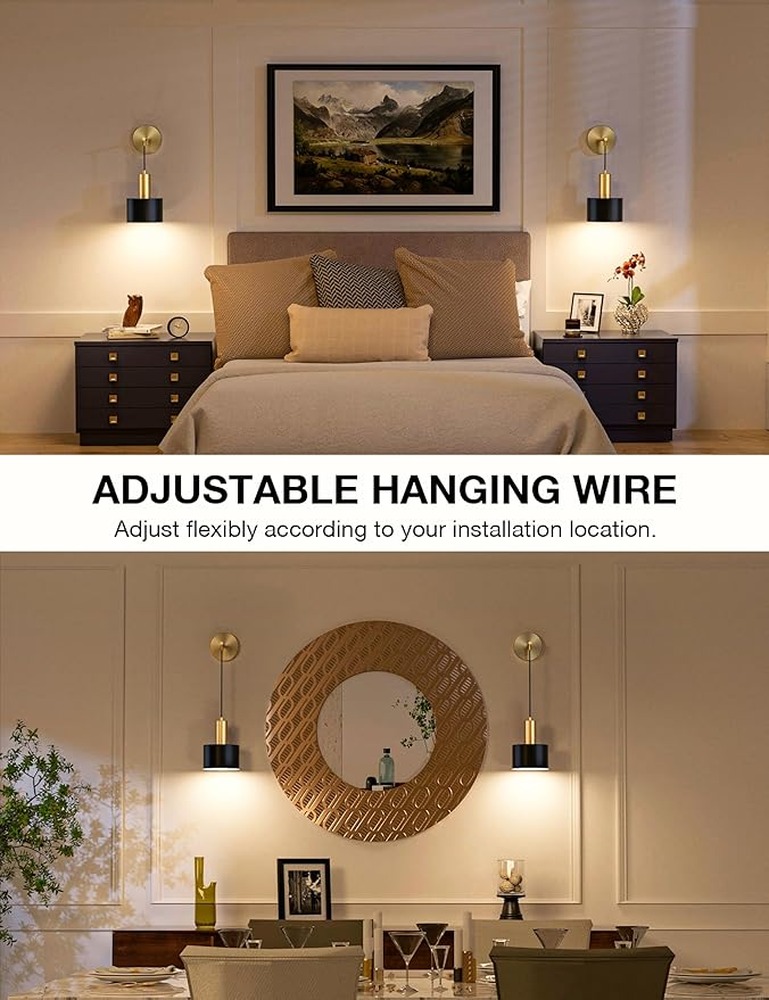 Gouden wandlampen set van twee - Decor Lighting Solution recensie en prijs