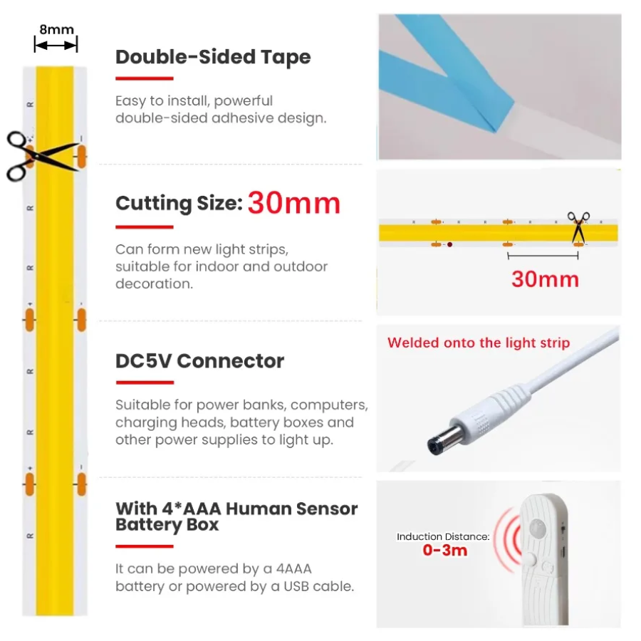Dubbele modus verstelbare 5V C - Lighting Decor And More recensie en prijs