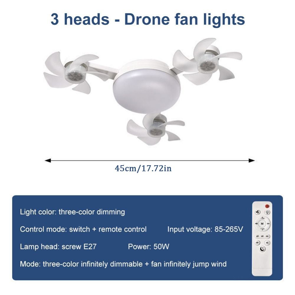 Eenvoudige 2-in-1 plafondventi - Decor Lighting Ceiling Fans recensie en prijs