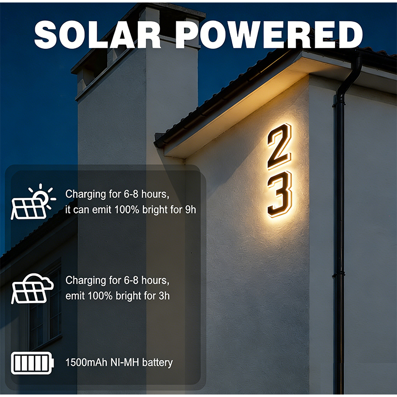 Outdoor Solar Adresnummer Lich - Decor Lighting Address recensie en prijs