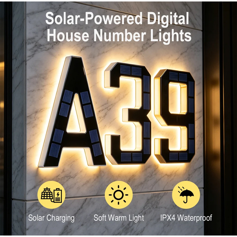 Outdoor Solar Adresnummer Lich - Decor Lighting Address recensie en prijs