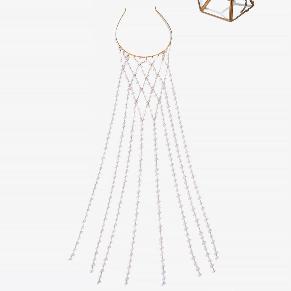 Boho imitatieparel haar kettin - Elegant Decor & Lighting Llc recensie en prijs