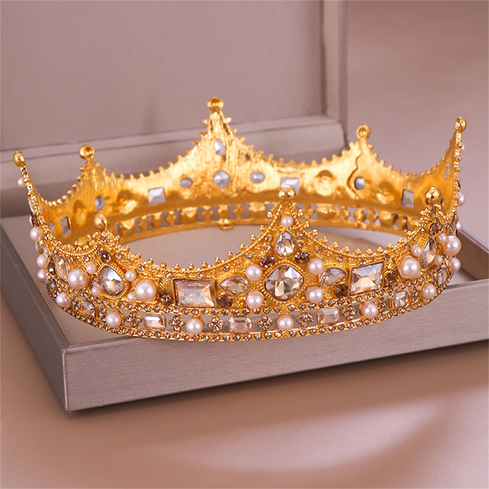 Bruidskroon Strass Tiara Barok - Elegant Decor & Lighting Llc recensie en prijs