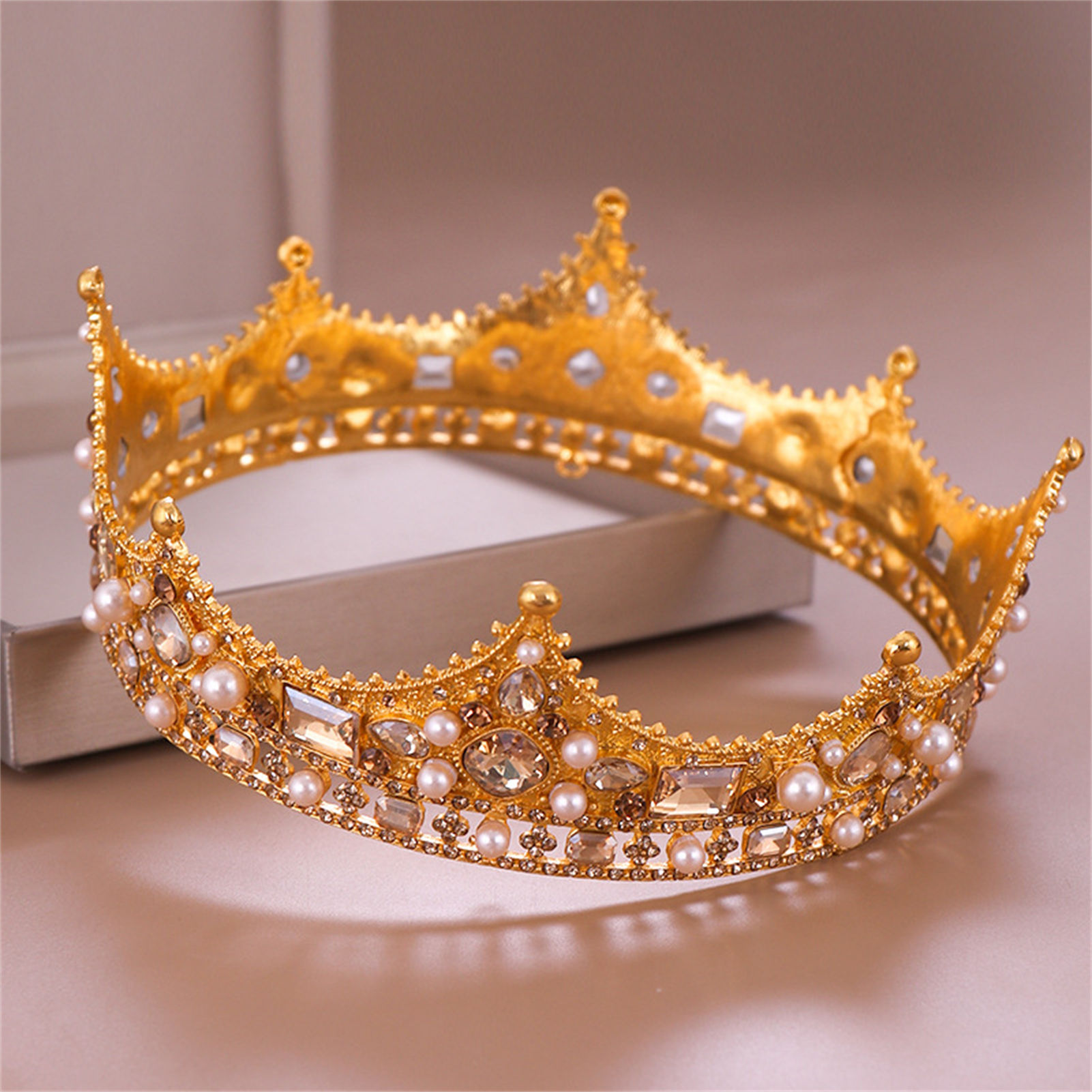 Bruidskroon Strass Tiara Barok - Elegant Decor & Lighting Llc recensie en prijs