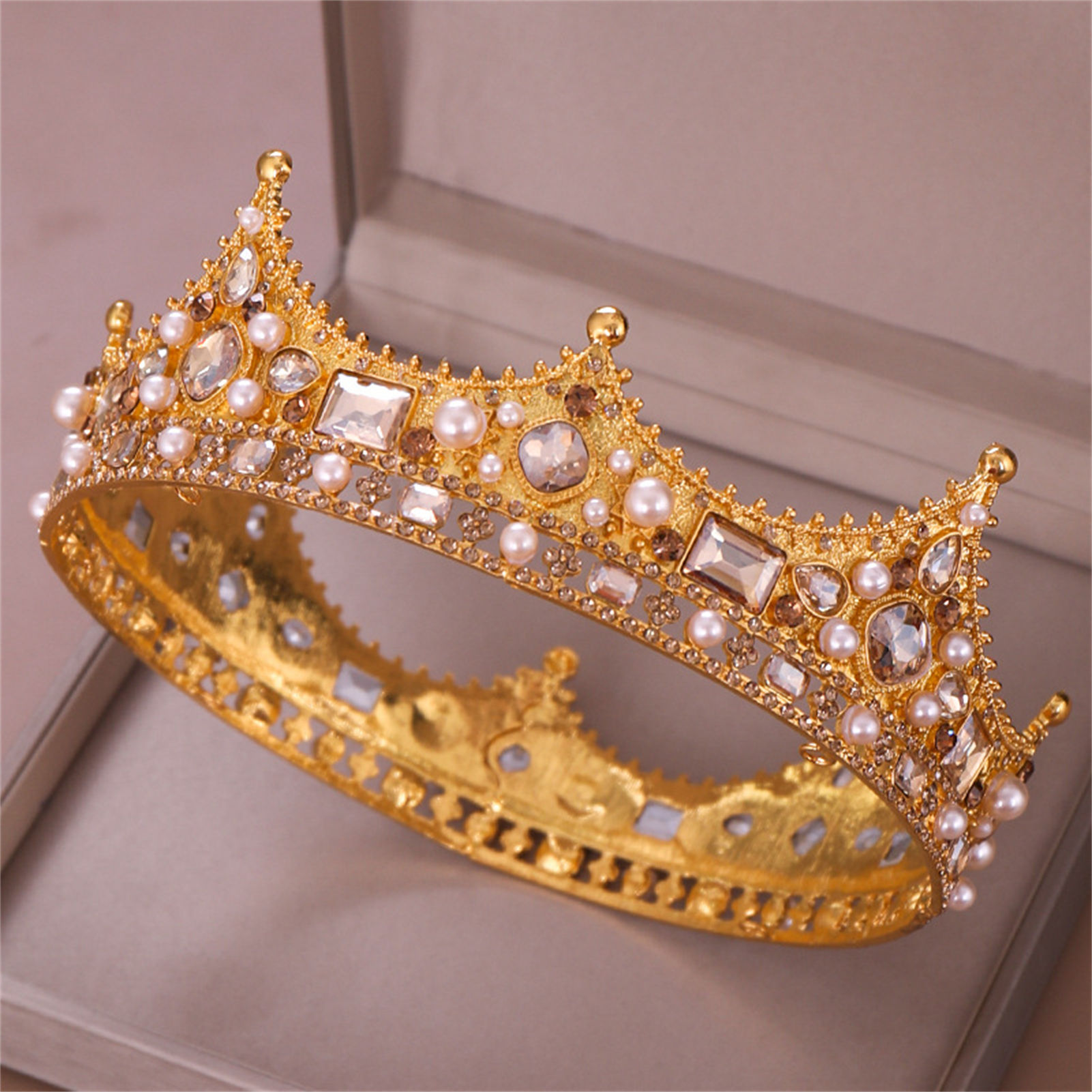 Bruidskroon Strass Tiara Barok - Elegant Decor & Lighting Llc recensie en prijs